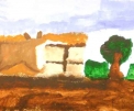 agriturismo con animali..disegno dei ragazzi del laboratorio di pittura per artisti diversamente abili di parabiago,visita alla fattoria didattica e all'agriturismo