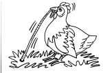 disegni animali da colorare:gallina,pulcino-disegno da colorare gallina in fattoria didattica..disegno gallo da colorare per bambini..disegno pollaio da colorare..uova di pasqua da colorare..pulcino da colorare