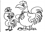 disegni animali nella fattoria da colorare..gallo,gallina..disegno gallina da colorare in fattoria didattica..disegno emu da colorare...uova di emu da colorare..uova di struzzo da colorare...gallo con gallina nel cortile della fattoria da colorare