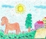 disegni bambini fattoria..disegno di Strobino Pierluigi ,San Macario.Disegni bambini della fattoria,fattorie didattiche della provincia di varese con tanti animali della fattoria,disegni colorati dai bambini di animali e mezzi agricoli della fattoria,foto