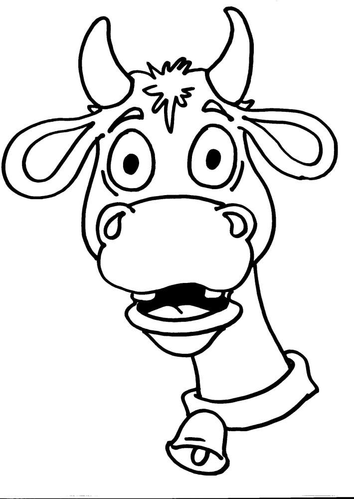 mucca  vitello  toro  manza  bufala da colorar